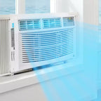 Garvee 10000 BTU Window Air Conditioner with Remote, Cools 350 Sq Ft, 3 Speeds Quiet LED Display, Easy Install for Bedroom, Office