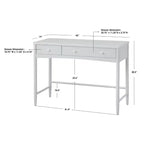 Escritorio Lifestorey Linwood con 2 cajones