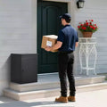 Extra Large Lockable Outdoor Parcel Drop Box  Galvanized Steel, Waterproof & Anti-Theft Storage for Porch, Yard, Garden, Patio, or Curbside