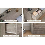 Cómoda de 12 cajones para dormitorio, mueble de almacenamiento grande, soporte de TV, cómoda de madera, para sala de estar, pasillo