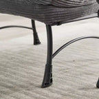 Sillón reclinable ergonómico con otomana para sala de estar y espacios pequeños - Estructura de acero y bolsillo lateral sofá reclinable