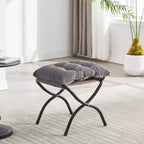 Sillón reclinable ergonómico con otomana para sala de estar y espacios pequeños - Estructura de acero y bolsillo lateral sofá reclinable