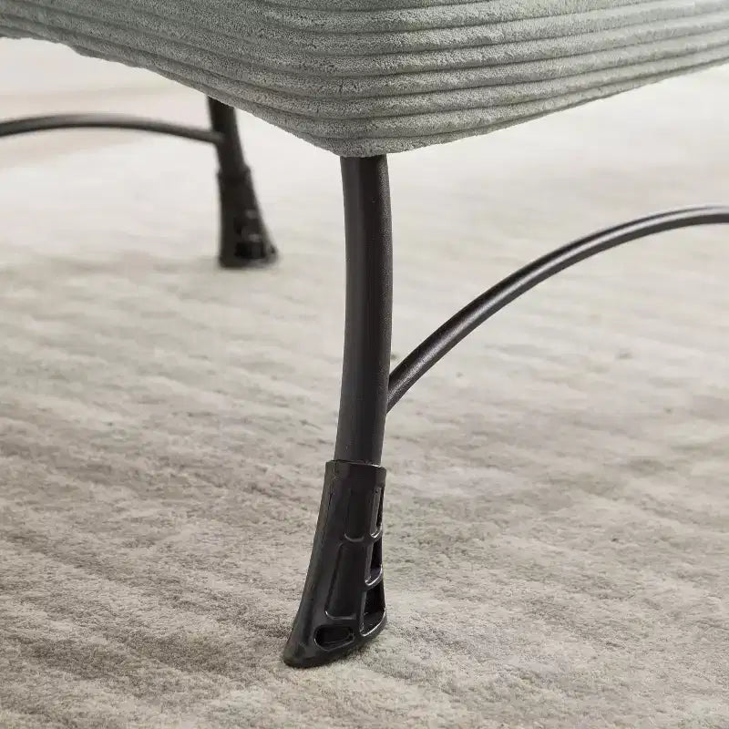 Sillón reclinable ergonómico con otomana para sala de estar y espacios pequeños - Estructura de acero y bolsillo lateral sofá reclinable