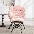 Sillón reclinable ergonómico con otomana para sala de estar y espacios pequeños - Estructura de acero y bolsillo lateral sofá reclinable