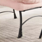 Sillón reclinable ergonómico con otomana para sala de estar y espacios pequeños - Estructura de acero y bolsillo lateral sofá reclinable