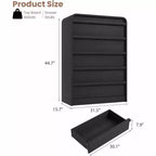 Cómoda moderna de 5 cajones con diseño de arco y borde curvo, mueble independiente para comedor, dormitorio o sala de estar