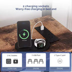 Karl Home Cama alta individual negra con escritorio, litera con 7 cajones de almacenamiento y luz LED