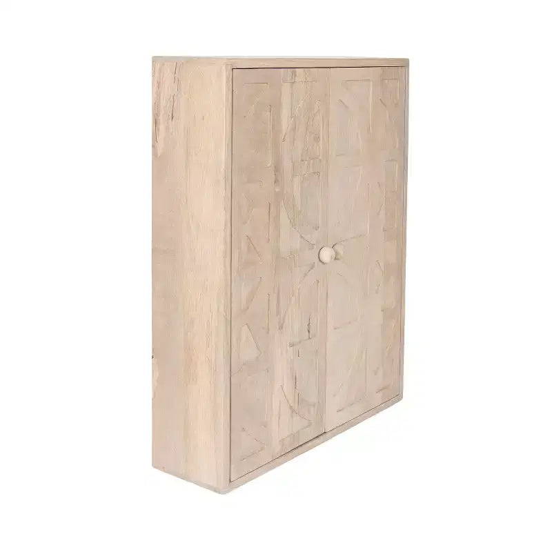 Kate and Laurel Galliene Wood Wall Cabinet, 22x7x28 Whitewash