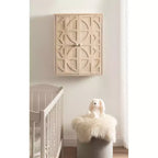 Armario de pared de madera Kate y Laurel Galliene, 22x7x28 blanqueado