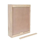 Armario de pared de madera Kate y Laurel Galliene, 22x7x28 blanqueado
