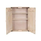 Armario de pared de madera Kate y Laurel Galliene, 22x7x28 blanqueado