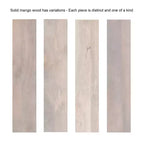 Armario de pared de madera Kate y Laurel Galliene, 22x7x28 blanqueado