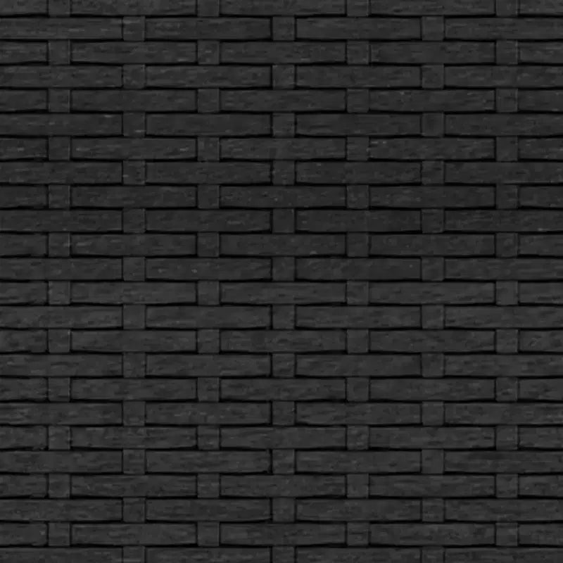 vidaXL Juego de 4 taburetes de jardín pequeños modulares de ratán sintético negro