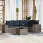 vidaXL Conjunto de Sofás de Exterior Madera Maciza de Acacia y Poliéster Natural