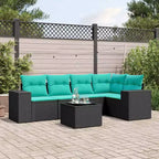 vidaXL Conjunto de Sofás de Exterior Madera Maciza de Acacia y Poliéster Natural