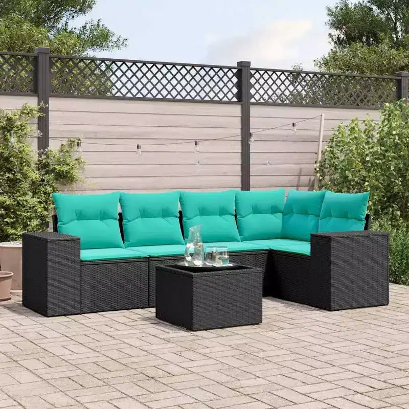 vidaXL Conjunto de Sofás de Exterior Madera Maciza de Acacia y Poliéster Natural