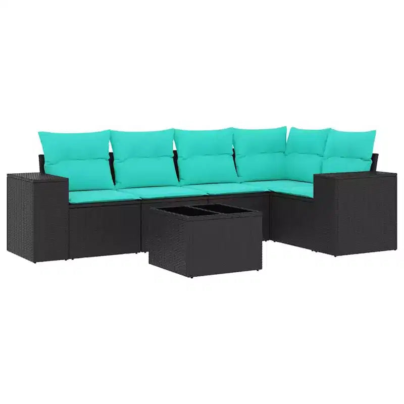 vidaXL Conjunto de Sofás de Exterior Madera Maciza de Acacia y Poliéster Natural