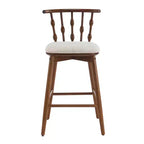 Taburetes de bar tapizados de madera de caucho modernos Doria de Christopher Knight Home (Juego de 2)