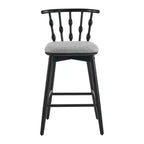 Taburetes de bar tapizados de madera de caucho modernos Doria de Christopher Knight Home (Juego de 2)