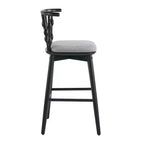 Taburetes de bar tapizados de madera de caucho modernos Doria de Christopher Knight Home (Juego de 2)