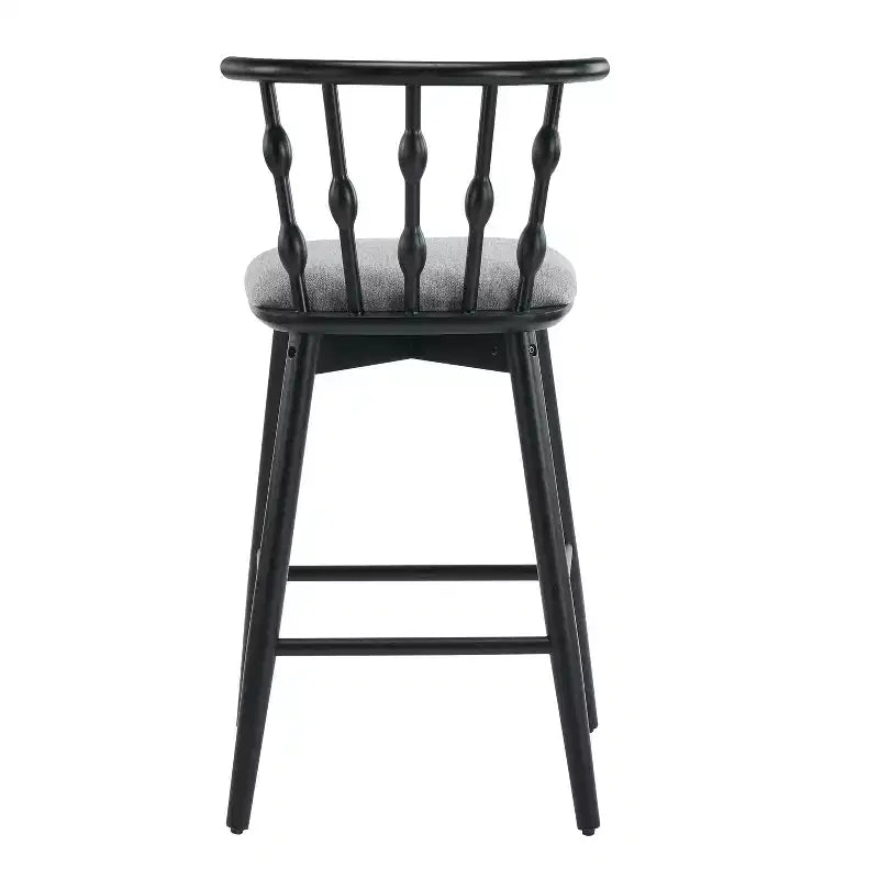Taburetes de bar tapizados de madera de caucho modernos Doria de Christopher Knight Home (Juego de 2)
