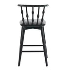 Taburetes de bar tapizados de madera de caucho modernos Doria de Christopher Knight Home (Juego de 2)