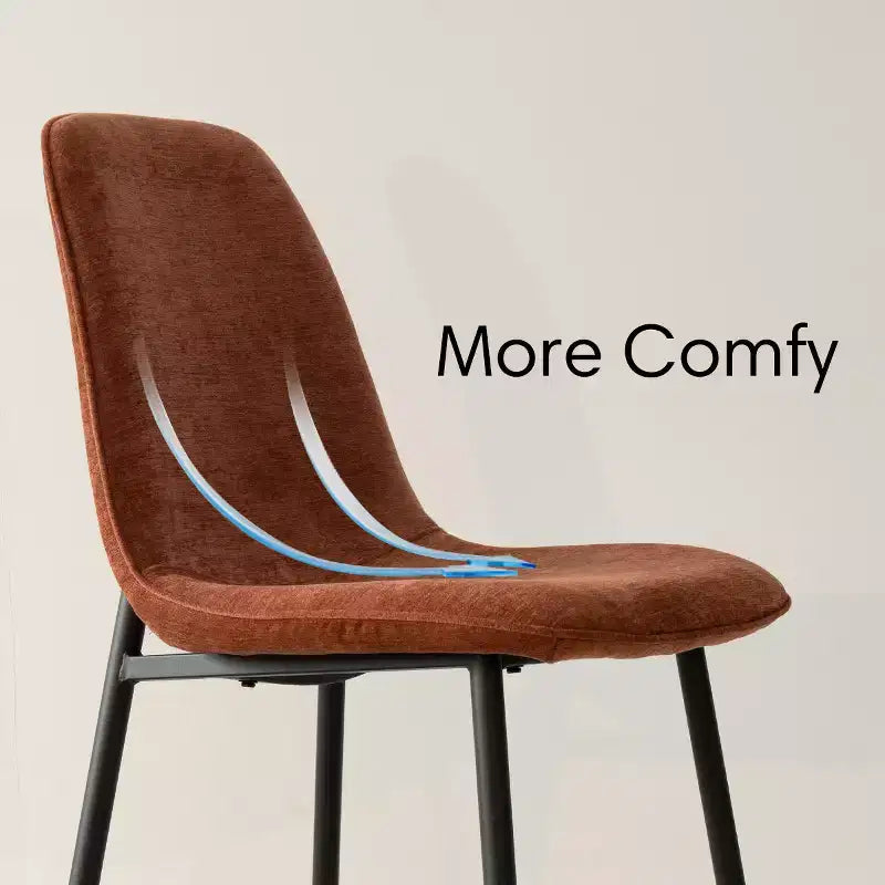 Juego de comedor redondo de 5 piezas con 4 sillas tapizadas, mesa de cocina con pedestal negra para espacios pequeños-Panipeachy