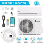 Karl Home 20 SEER2 12,000 BTU 1 Ton Ductless Mini Split Air Conditioner with Heat Pump 115V