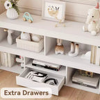 Estantería de madera para niños, estantería Montessori de 5 secciones, mueble organizador de juguetes, estantería de 2 niveles para habitación de niños, guardería, aula, sala de juegos