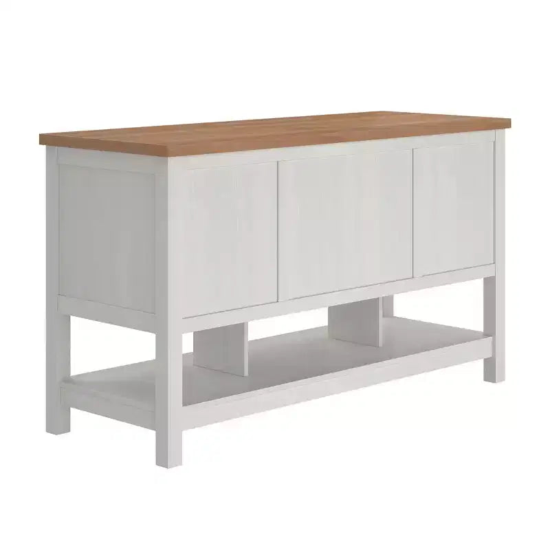 Isla de cocina independiente Walker Edison con 6 cajones