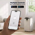 Simzlife Portable AC 14000 btu Quiet Air Conditioner, Cools 450 Sq.Ft, Multifunctional AC, Evaporative Air Cooler with Dehumidifier, Remote Control