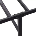Base de cama de plataforma metálica plegable Bellemave, 14 láminas de acero de alta resistencia, no necesita somier, fácil montaje, almacenamiento debajo de la cama, negro, tamaño Queen/King