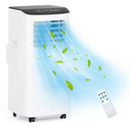 Portable Air Conditioner, 8000 BTU Quiet Cooling with Remote, Ventless Design & Auto Evaporation, for Large Room, Stand Up AC Unit.