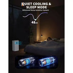8000 BTU Portable Air Conditioner, 3-in-1 Portable AC Unit with Cooling, Dehumidifier & Fan Modes for Rooms up to 350 sq.ft