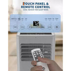 10,000 BTU Portable AC Unit  3-in-1 Grey Air Conditioner (1 Pack) for Home, Dorm & Office | Includes Remote,Window Kit & Wheels for Easy Mobility