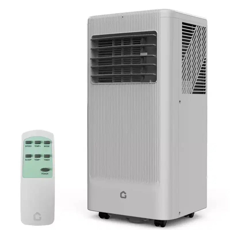 8,000 BTU 3-in-1 Portable AC - Grey (NPLI9A-05CX1E), 1 Unit, Quiet 2-Speed Cooling for Home/Dorm/Office, Includes Window Kit & Remote