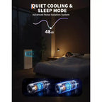 8,000 BTU 3-in-1 Portable AC - Grey (NPLI9A-05CX1E), 1 Unit, Quiet 2-Speed Cooling for Home/Dorm/Office, Includes Window Kit & Remote