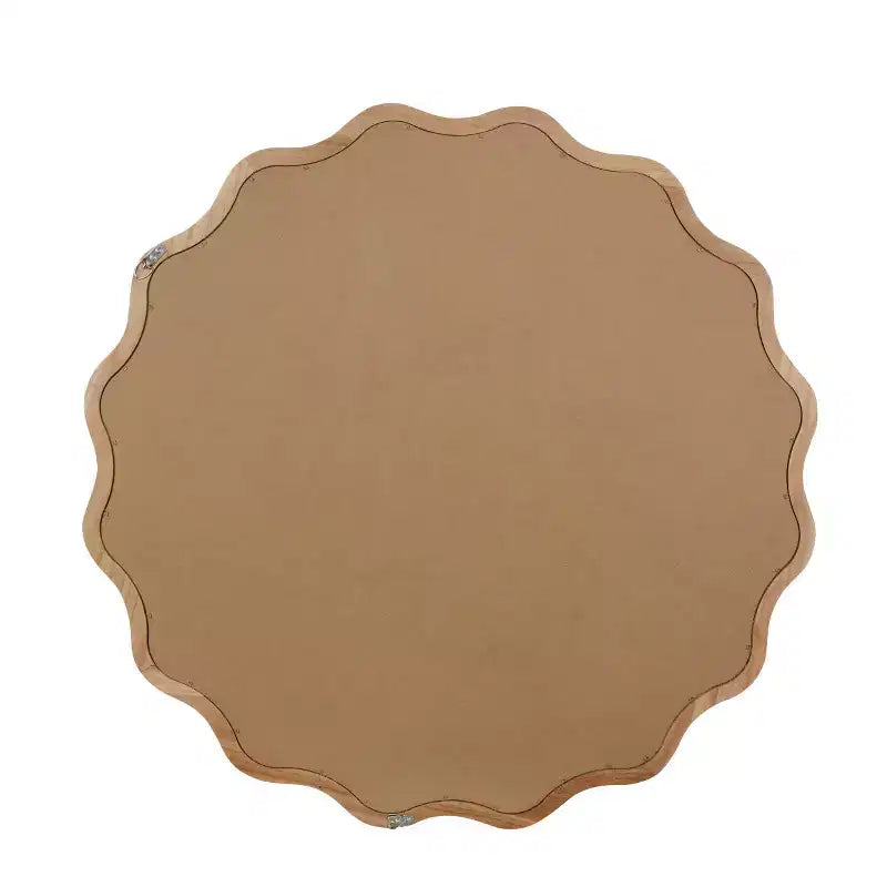 Espejo de pared decorativo redondo con diseño ondulado, espejo moderno para dormitorio, baño, sala de estar, entrada-Panipeachy
