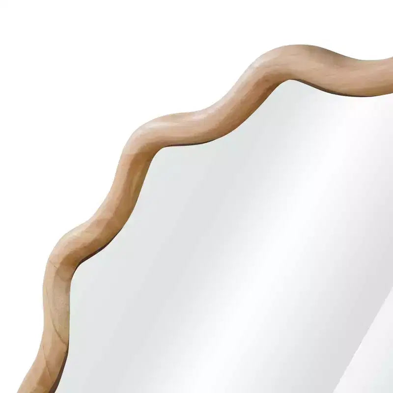 Espejo de pared decorativo redondo con diseño ondulado, espejo moderno para dormitorio, baño, sala de estar, entrada-Panipeachy