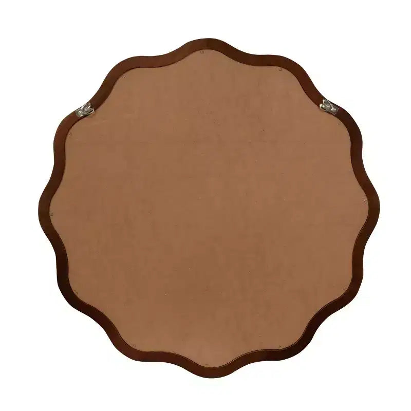 Espejo de pared decorativo redondo con diseño ondulado, espejo moderno para dormitorio, baño, sala de estar, entrada-Panipeachy