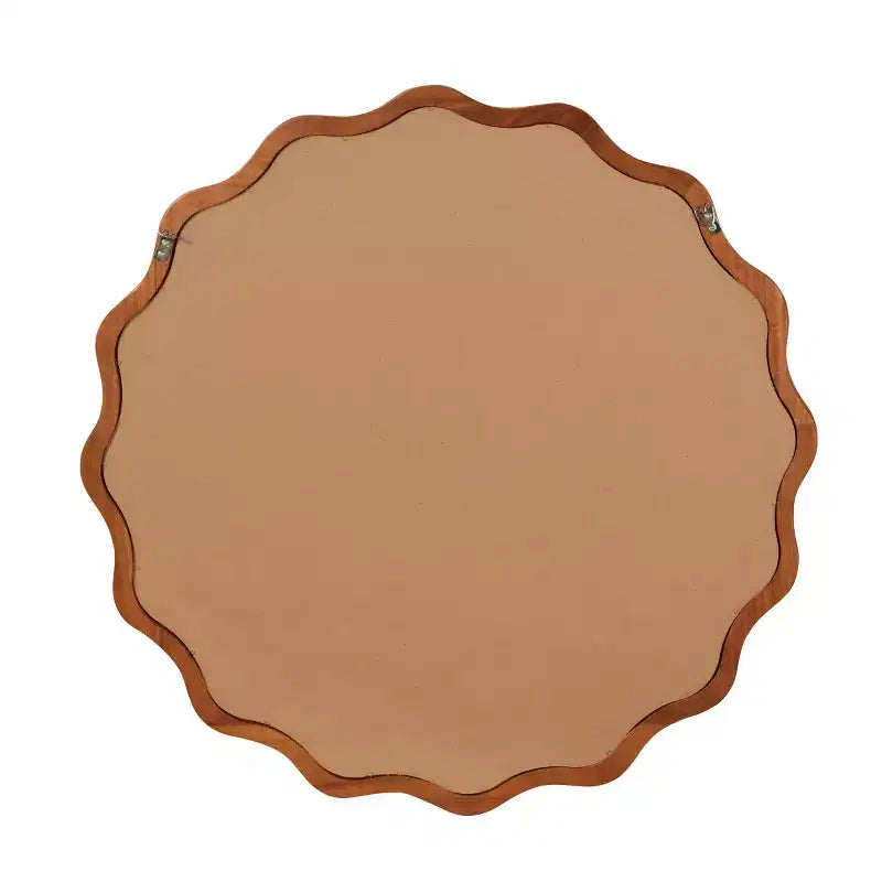 Espejo de pared decorativo redondo con diseño ondulado, espejo moderno para dormitorio, baño, sala de estar, entrada-Panipeachy