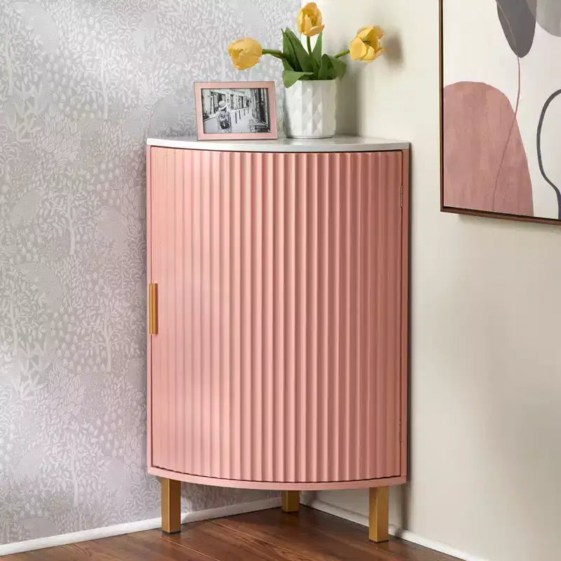 Lifestorey Mueble de Esquina con Canal Frontal Dorion