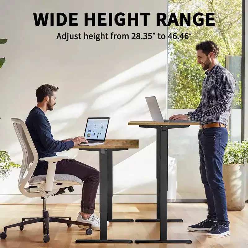 Escritorio elevador eléctrico ErGear de 63 x 28 pulgadas, escritorio eléctrico vertical de altura ajustable, escritorio de oficina eléctrico ergonómico, mesa de pie eléctrica.