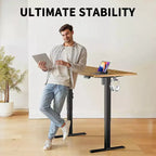 Escritorio elevador eléctrico ErGear de 63 x 28 pulgadas, escritorio eléctrico vertical de altura ajustable, escritorio de oficina eléctrico ergonómico, mesa de pie eléctrica.