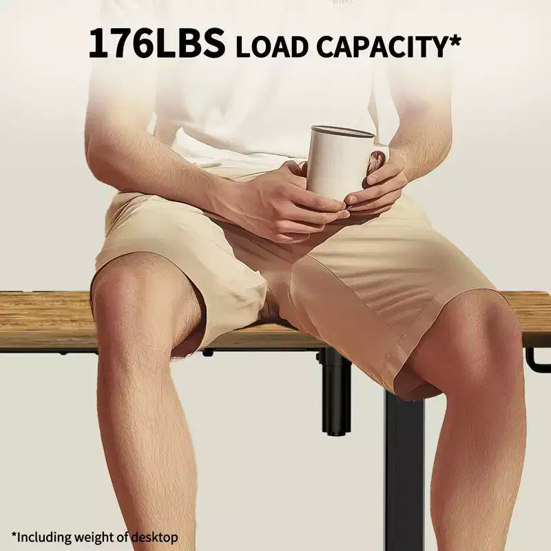Escritorio elevador eléctrico ErGear de 63 x 28 pulgadas, escritorio eléctrico vertical de altura ajustable, escritorio de oficina eléctrico ergonómico, mesa de pie eléctrica.