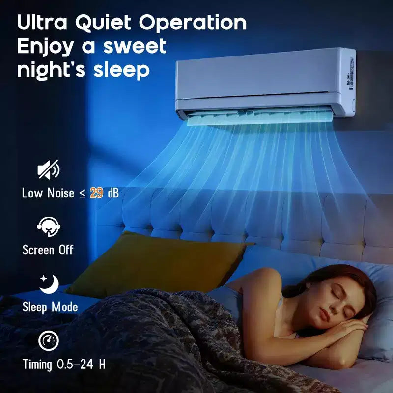 AMERLIFE 12,000 BTU Mini Split Air Conditioner with Heat Pump, 220V Inverter, WiFi Control, 750 Sq Ft Coverage