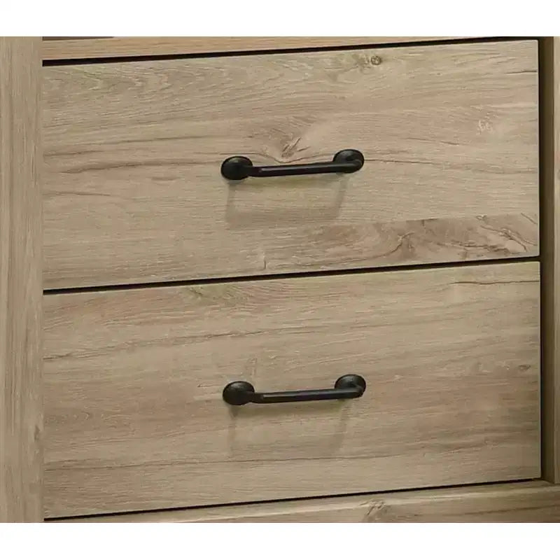 Mesita de noche con 2 cajones y carga USB para dormitorio o sala de estar