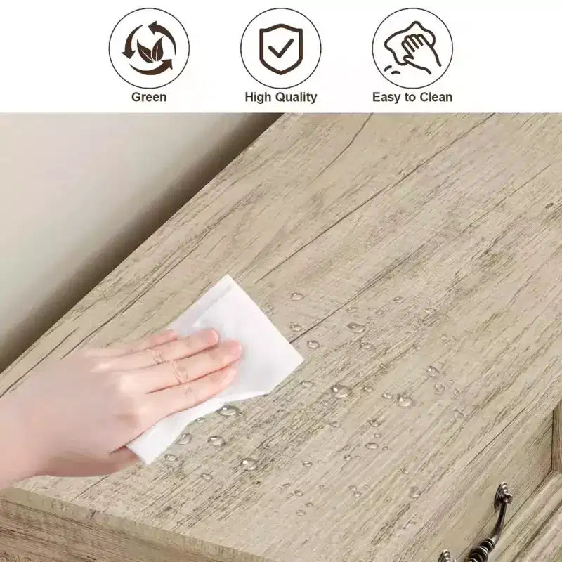 Cómoda Dyonery de 9 cajones estilo rústico, aparador rústico de 52 pulgadas de ancho con cubierta de madera, amplio almacenamiento y manijas de metal, organizador de dormitorio y soporte de TV