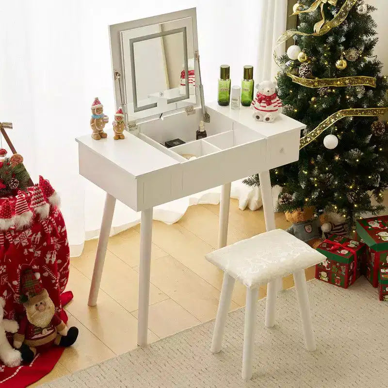 Juego de tocador blanco con LED