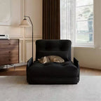 Sofá cama plegable individual ALAULM, sofá cama plegable 2 en 1 con almohadas, respaldo, reposabrazos y bolsa de almacenamiento ajustables